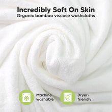 Load image into Gallery viewer, 6-Pack Baby Wash Cloths: White