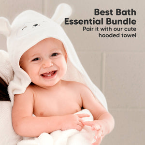6-Pack Baby Wash Cloths: White