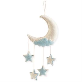 Blue Moon Wool Wall Hanging