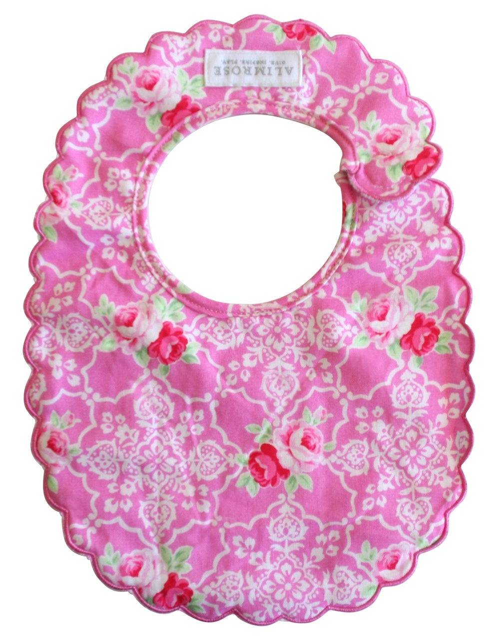 Floral Scallop Bib