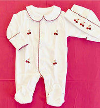 Load image into Gallery viewer, Petit Tresor Layette Set: Cherry Pie