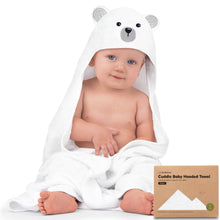 Load image into Gallery viewer, Cuddle Baby Hooded Towel: Polar