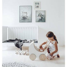 Load image into Gallery viewer, White Toy Pram